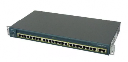 Коммутатор Cisco WS-C2950T-24 (24 порта 10/100Base-TX и 2 порта 10/100/1000BaseT)