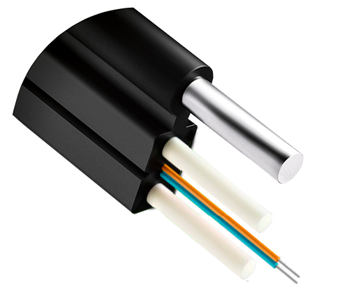 Кабель оптический FTTH DROP комбинированный 1 волокно G657 KAB.F8.701.C