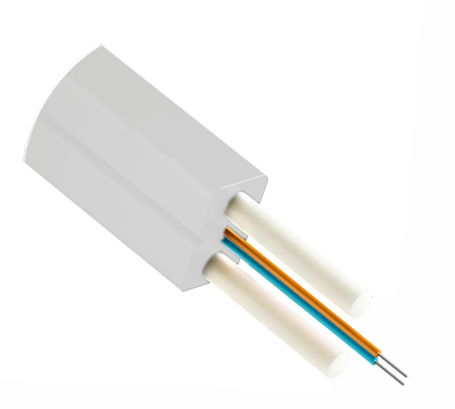 Кабель оптический FTTH DROP абонентский диэлектрический 1*G657.A2 белый