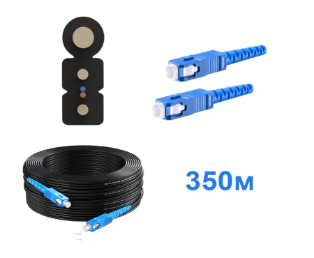 Патчкорд FTTH с выносным элементом, диэлектрик, волокно G657, SC/UPC - 350м.