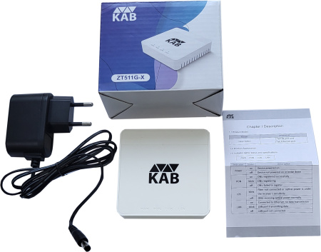 Абонентское устройство XPON ONU/ONT (Optical Network Unit) поддерживает 1 порт XPON (SC/APC) и 1 порт 10/100/1000Base-T (RJ45) в мини корпусе