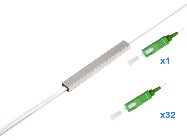 Делитель оптический планарный 1x32.SC/APC 1м.