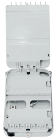 Подъездная распределительная оптическая коробка для установки в подъезде на 16 портов SC/LC Duplex