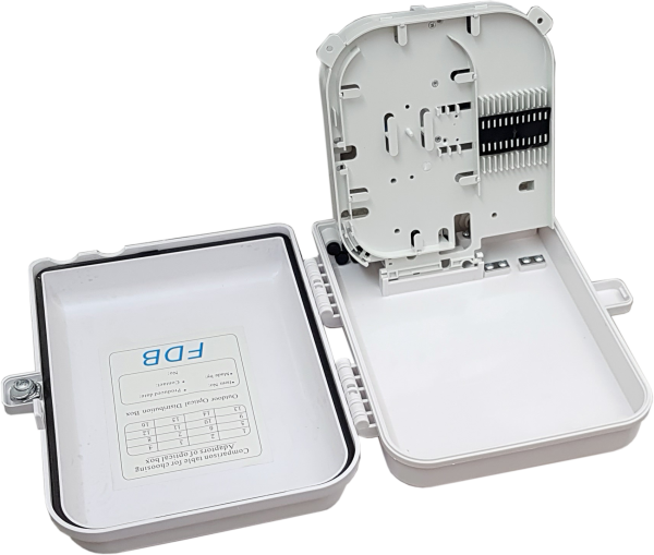 Предназначена для быстрого и удобного подключения до 16 абонентов в PON сетях. Содержит сплайс-кассету для установки оптического делителя и весь необходимый крепеж. 