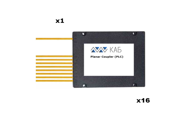 Делитель оптический корпусный PLC 1x16 BOX 3mm 1м G657