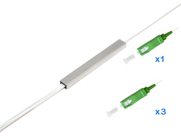 Делитель оптический планарный 1x3.SC/APC 1м.