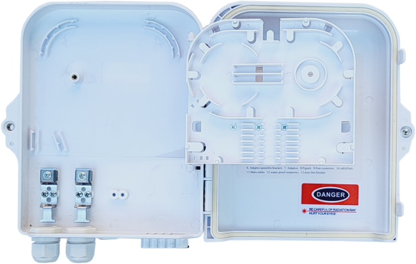 Коробка распределительная оптическая для FTTH предназначена для быстрого и удобного подключения до 8 абонентов в PON сетях. Содержит сплайс-кассету для установки оптического делителя и весь необходимый крепеж. 