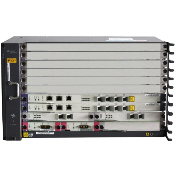 6RU шасси Huawei OLT GPON, 6 слотов для установки интерфейсных модулей, 2x10G порта