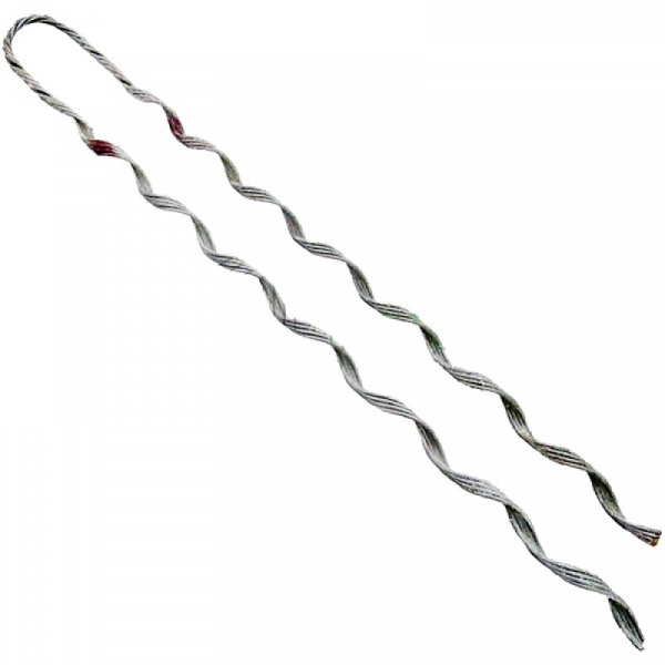 Зажим спиральный натяжной НСО-4(6)-7,5/8,4 б/к, рабочее натяжение 4кН, для кабеля диаметром от 7,5 до 8,4 мм, прочность заделки 6кН.