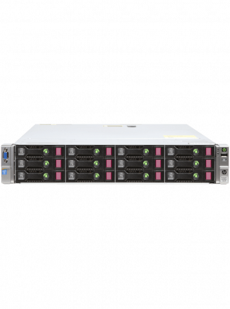 HP DL380p Gen8
2 x 10C E5-2680v2
128GB DDR3, 12LFF