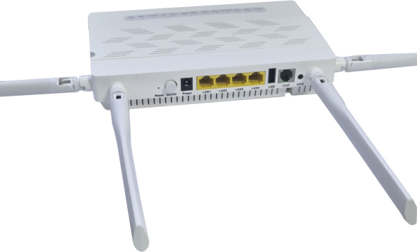 Абонентский терминал ONU xPON, 4 порта 10/100/1000Base-T, 1 порт POTS, WiFi 6