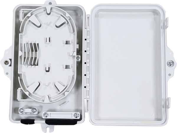 Предназначена для быстрого и удобного подключения до 4 абонентов в PON сетях. Содержит сплайс-кассету для установки оптического делителя и весь необходимый крепеж. 