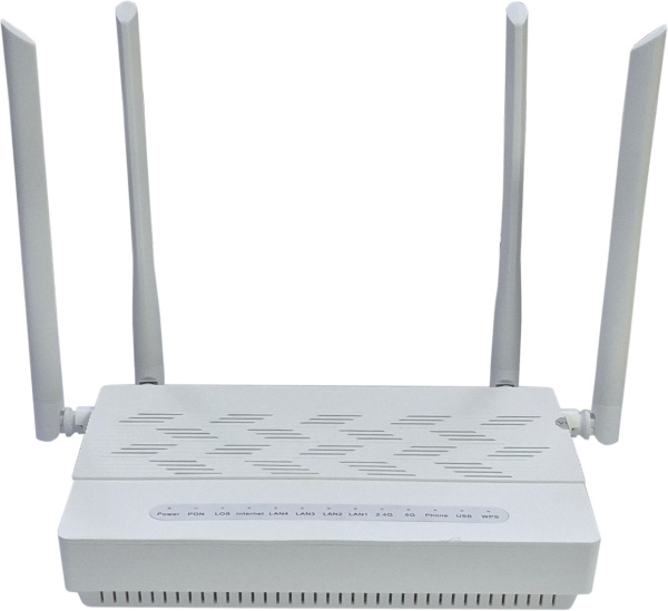 Абонентский терминал ONU xPON, 4 порта 10/100/1000Base-T, 1 порт POTS, WiFi 6