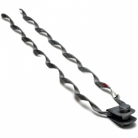 Зажим спиральный натяжной НСО-6(10)-8,5/9,4 с коушем, рабочее натяжение 6кН, для кабеля диаметром от 8,5 до 9,4 мм, прочность заделки 10кН.