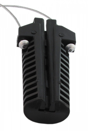 Зажим анкерный PA-83 d=3-8мм, 1.8 кН для крепления плоского оптического дроп кабеля.