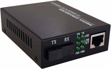 Медиаконвертер FT-120A WDM медиаконвертер 10/100Base-TX/100Base-FX, TX 1310 нм /RX 1550 нм, SC, 20 км
